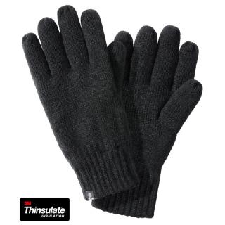 pletené rukavice Knitted Gloves černé