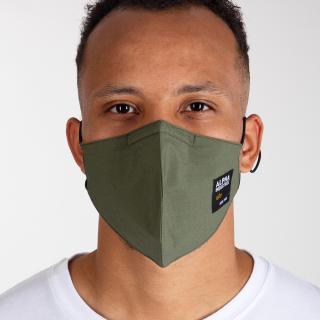 rouška Label Face Mask zelená