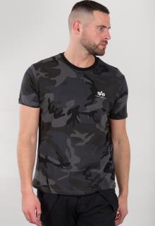 tričko BASIC T SMALL LOGO blackcamo