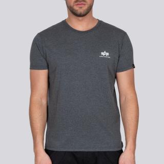 tričko Basic T Small Logo charcoal heather