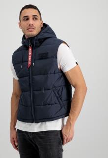 vesta Hooded Puffer Vest FD rep.blue