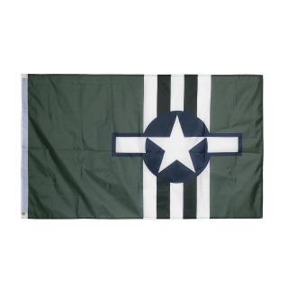 vlajka USAF Invasion Marks zelená