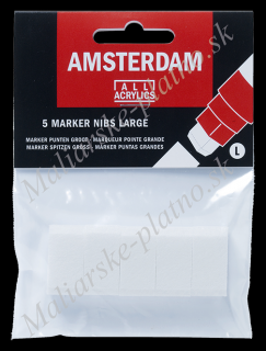 AMSTERDAM Marker - náhradný hrot 15 mm 5 ks (Náhradné hroty pre akrylové fixy AMSTERDAM)