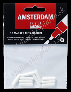 AMSTERDAM Marker - náhradný hrot 4 mm 10 ks (Náhradné hroty pre akrylové fixy AMSTERDAM)