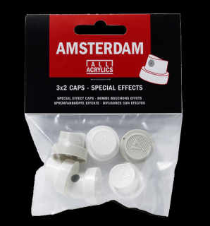 AMSTERDAM Spray Paint - náhradné trysky Special Effects (6ks) (6 ks sada náhradných trisiek pre špeciálne efekty na spreje AMSTERDAM)