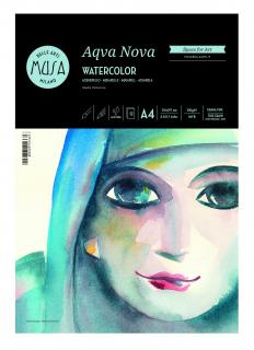 Blok na akvarelovú maľbu MUSA Aqva Nova A4, 300g, 12 listov (Blok na akvarelovú maľbu A4, 300g, 12 listov)
