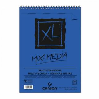 CANSON XL Mix-média skicár 300g/m2 30 listov A4, krúžková väzba (CANSON XL Mix-média skicár 300g/m2 30 listov A4, krúžková väzba)
