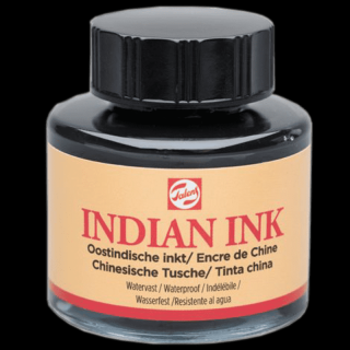 Indický atrament - čierny - 30ml (Talens Indian Ink - 30ml)