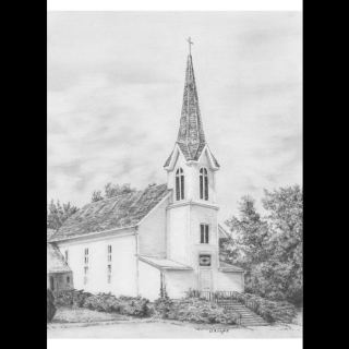Kreatívna sada na skicovanie - Kostol (Royal Langnickel set na skicovanie podľa predlohy)
