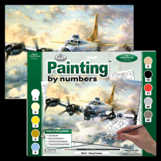 Maľovanie podľa čísiel formát A3 - Lietadlá (Sada na maľovanie podľa čísiel Royal &amp; Langnickel)