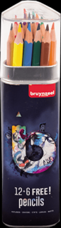 Sada farebných ceruziek Bruynzeel - 12 + 6 kusov! (Sada farebných ceruziek Bruynzeel - 12 + 6 kusov!)