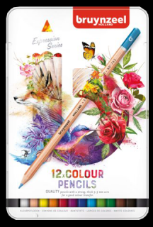 Sada farebných ceruziek Bruynzeel Expression - sada 12ks (Bruynzeel Expression colour pencils)