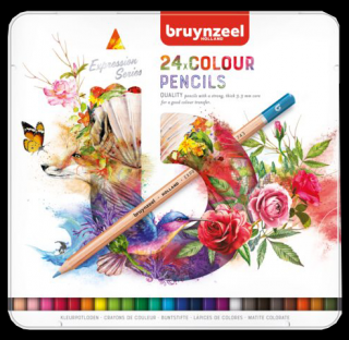 Sada farebných ceruziek Bruynzeel Expression - sada 24ks (Bruynzeel Expression colour pencils)