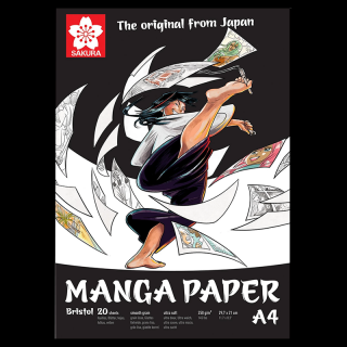 Sakura Manga sketch book - A4, 20 listov (Manga sketch book - A4, 20 listov - 250 g/m²)