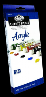 Set akrylových farieb Royal &amp; Langnickel - 12 x 21 ml (Set akrylových farieb Royal &amp; Langnickel)