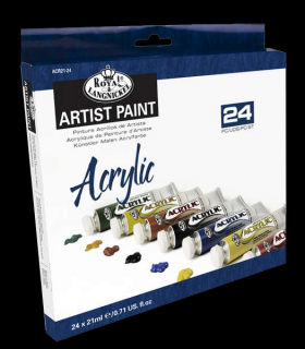 Set akrylových farieb Royal &amp; Langnickel - 24 x 21 ml (Set akrylových farieb Royal &amp; Langnickel)
