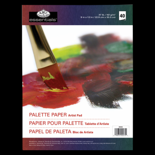 Vytrhavacia paleta (olej/akryl) Royal &amp; Langnickel Artist Pad 40 listov (Royal Langicnkel jednorázové trhacie palety pre olejové a akrylové farby 40 listov (62g /m²))