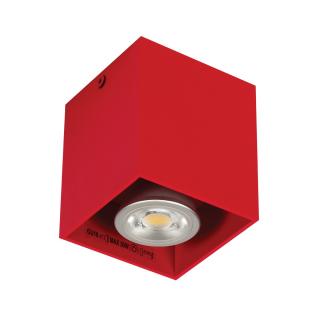 Bodové stropné svietidlo GU10 kváder 8 cm IP20 COLOR MIX Farba: Červená