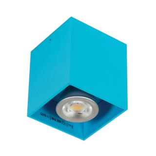 Bodové stropné svietidlo GU10 kváder 8 cm IP20 COLOR MIX Farba: Svetlomodrá