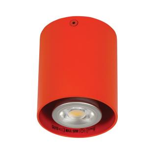 Bodové stropné svietidlo GU10 valec Ø 8 cm IP20 COLOR MIX Farba: Oranžová