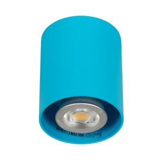 Bodové stropné svietidlo GU10 valec Ø 8 cm IP20 COLOR MIX Farba: Svetlomodrá