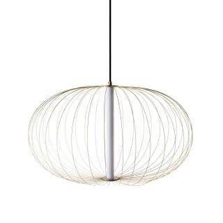 LED luster drôtený 5 W 2700K cibuľa Ø 50 cm Farba: Čierna