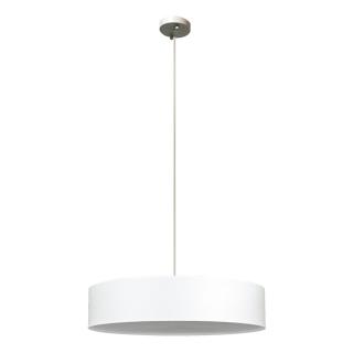 Luster biely 3 x E27 plátno/kov/plast Ø 50 cm