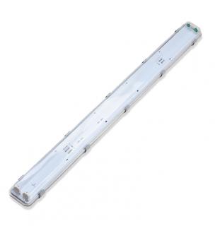 Prachotesné svietidlo na LED trubice 2 x 120 cm IP65 číre
