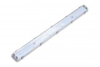 Prachotesné svietidlo na LED trubice 2 x 150 cm  IP65 číre