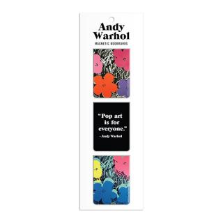 Andy Warhol Flowers Magnetic Bookmarks