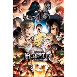 Attack on Titan Attack Season 2 Key Art Poster 91,5 x 61 cm