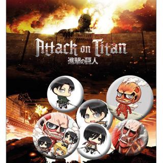 Attack on Titan Odznaky Mix 6-Pack