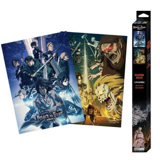 Attack on Titan Season 4 Posters 2-Pack 52 x 38 cm