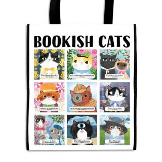 Bookish Cats Reusable Taška (Shopping Bag)