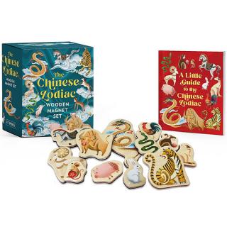 Chinese Zodiac Wooden Magnet Set Miniature Editions