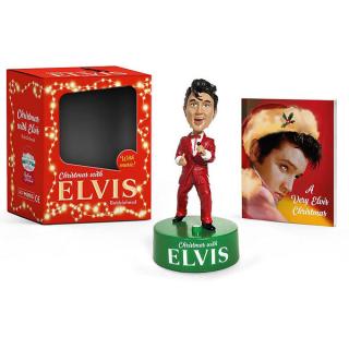 Christmas with Elvis Bobblehead With music! Miniature Editions