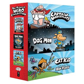 Dav Pilkeys Hero Collection 3-Book Boxed Set