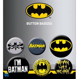 DC Comics Batman Odznaky Mix 6-Pack