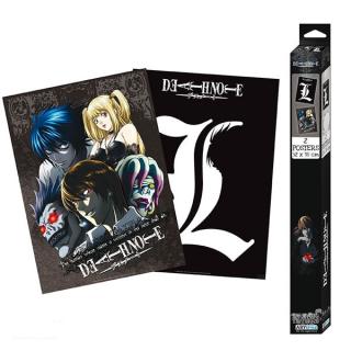 Death Note L & Group Posters 2-Pack 52 x 38 cm
