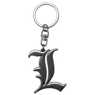 Death Note L Symbol Kľúčenka Kovová