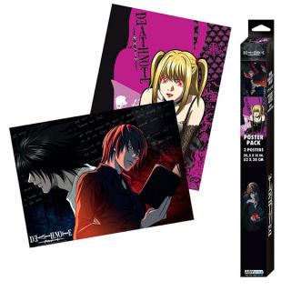 Death Note L vs Light and Misa Posters 2-Pack 52 x 38 cm