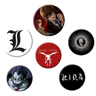 Death Note Mix Odznaky 6-Pack