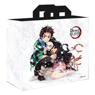 Demon Slayer: Kimetsu no Yaiba Tanjiro & Nezuko White Shopping Bag Taška