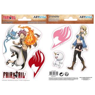 Fairy Tail Natsu & Lucy Nálepky 2-Pack (16 x 11cm)
