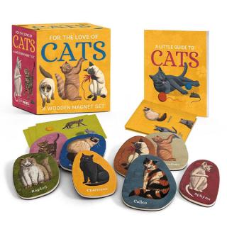 For the Love of Cats: A Wooden Magnet Set Miniature Editions