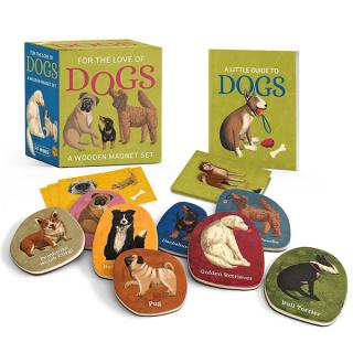 For the Love of Dogs: A Wooden Magnet Set Miniature Editions