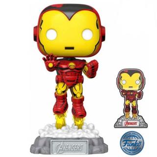 Funko POP! Avengers Beyond Earth's Mightiest Iron Man with Pin Special Edition