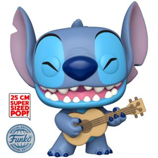 Funko POP! Lilo and Stitch: Stitch with Ukulele Super Sized Jumbo 25 cm