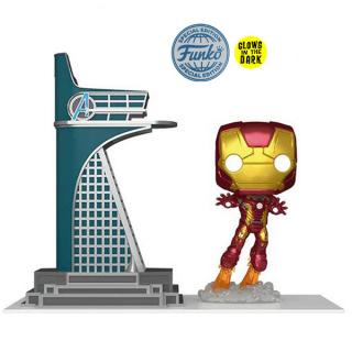 Funko POP! Marvel Infinity Saga: Avengers Tower & Iron Man GITD Special Edition