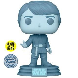 Funko POP! Star Wars: Holographic Luke Skywalker 40th Anniversary GITD Special Edition